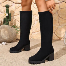 Load image into Gallery viewer, Chunky Heel Knee High Boots - Stella
