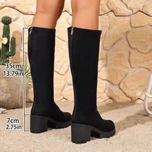 Load image into Gallery viewer, Chunky Heel Knee High Boots - Stella
