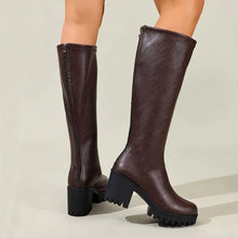 Load image into Gallery viewer, Chunky Heel Knee High Boots - Stella
