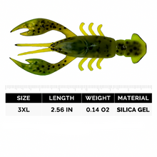 Load image into Gallery viewer, 8pcs Floating Soft Shrimp Baits, 2.5in 0.14oz Silicone Crankbait Fishing Lures for Bass and Freshwater Game Fish

