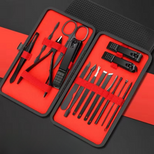 Load image into Gallery viewer, 16-Piece Stainless Steel Manicure and Pedicure Grooming Set
