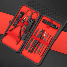 Load image into Gallery viewer, 16-Piece Stainless Steel Manicure and Pedicure Grooming Set
