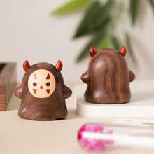 Load image into Gallery viewer, No-Face Walnut Ornament, Hand-Carved North American Black Walnut
