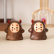 Load image into Gallery viewer, No-Face Walnut Ornament, Hand-Carved North American Black Walnut
