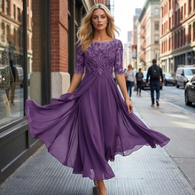 Load image into Gallery viewer, Women's Tailored Dress with Breathable Fabric for Formal and Casual Events
