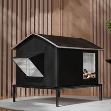 Load image into Gallery viewer, Raised Pet Bed with Stainless Steel Frame and Water-Shedding Fabric for Small to Medium Dogs

