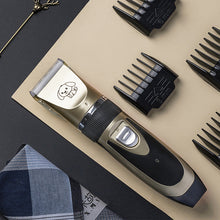 Load image into Gallery viewer, Quiet Cordless Dog Grooming Trimmer with Stainless Steel Blade and 4 Guide Combs
