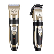 Load image into Gallery viewer, Quiet Cordless Dog Grooming Trimmer with Stainless Steel Blade and 4 Guide Combs
