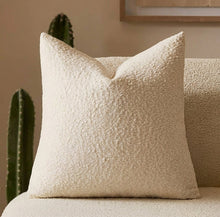 Load image into Gallery viewer, Boucle Fabric Cushion Cover, Modern Square Decorative Pillow Case
