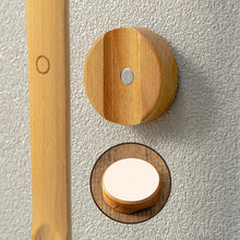 Load image into Gallery viewer, Ergonomic Walnut Magnetic Shoehorn with Wall Mount

