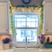 Load image into Gallery viewer, Fairy Light Garland with Ornament Accents in Five Styles, 4.9 Feet Long with Golden Lights for Indoor Decor
