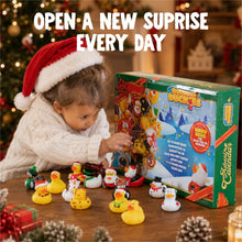 Load image into Gallery viewer, Rubber Duck Advent Calendar with 24 Floating Bath Ducks for Christmas Countdown
