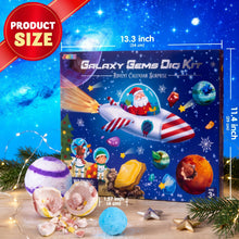 Load image into Gallery viewer, Gemstone Digging Advent Calendar with 21 Crystal Geodes and Mining Tools for Kids

