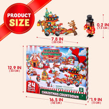 Load image into Gallery viewer, Holiday Brick Building Calendar with 24 Little Projects and Two Large Models for Play and Display
