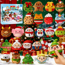 Load image into Gallery viewer, Hanging Mini Plush Advent Calendar with 24 Holiday Characters for Christmas Trees
