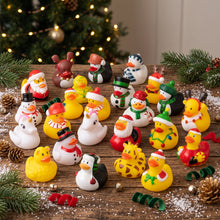 Load image into Gallery viewer, Rubber Duck Advent Calendar with 24 Floating Bath Ducks for Christmas Countdown
