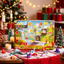 Load image into Gallery viewer, Advent Calendar Box with 24 Hard 3D Printed Toys Shaped Like Animals and Festive Items
