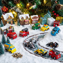 Load image into Gallery viewer, Pull Back Vehicle Advent Calendar with 24 Toy Cars for Daily Racing Fun
