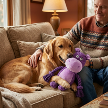 Load image into Gallery viewer, Hippopotamus Plush Dog Toy Durable and Soothing
