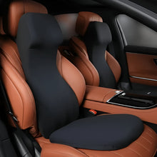 Load image into Gallery viewer, Car Lumbar Support and Neck Pillow, Memory Foam Ergonomic Back Support for Car and Office
