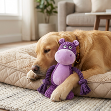 Load image into Gallery viewer, Hippopotamus Plush Dog Toy Durable and Soothing
