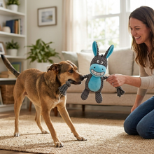 Load image into Gallery viewer, Donkey Plush Dog Toy Soft, Durable &amp; Interactive
