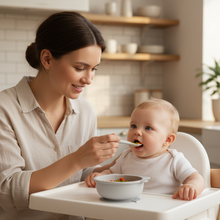 Load image into Gallery viewer, Silicone Suction Baby Feeding Bowl and Spoon Set
