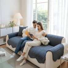 Load image into Gallery viewer, Thick Tuft Fleece Sofa Cover for Warm Winter Coziness
