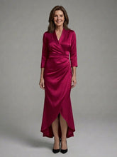 Load image into Gallery viewer, Womens Long Sleeve Midi Dress with Figure Skimming Cut and Fluid Drape
