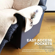 Load image into Gallery viewer, Plush Fleece Recliner and Armchair Protector Pad – Thick, Nonslip Furniture Cover
