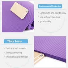 Load image into Gallery viewer, Extra Thick NBR Yoga Mat with Position Line Non Slip Cushion for Fitness Pilates and Exercise
