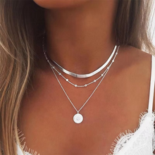 Load image into Gallery viewer, Chic Double-Layer Heart &amp; Cuban Link Chain Choker Necklace
