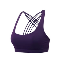 Load image into Gallery viewer, Women's Cross Back Push Up Sports Bra for Fitness, Running, and Yoga
