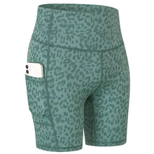 Load image into Gallery viewer, Women's High Waist Yoga Shorts with Pocket
