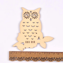 Load image into Gallery viewer, Halloween Wooden Pendant Slices for DIY Crafts and Party Decor, Natural Wood Discs 2.3–4 in, Set of 10
