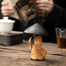 Load image into Gallery viewer, Ceramic Little Monk Tea Strainer for Tea Ceremony and Home Décor
