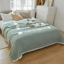 Load image into Gallery viewer, Muslin Cotton Blanket Multi-Layer Lightweight Bedspread
