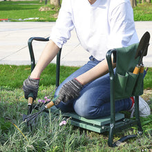 Load image into Gallery viewer, Heavy Duty Folding Garden Kneeler and Seat with Padded Foam Cushion
