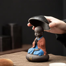 Load image into Gallery viewer, Ceramic Little Monk Tea Strainer for Tea Ceremony and Home Décor
