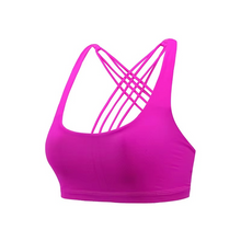 Load image into Gallery viewer, Women's Cross Back Push Up Sports Bra for Fitness, Running, and Yoga
