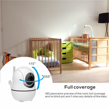 Load image into Gallery viewer, Video Baby Monitor with 5 Inch Screen, Camera, Audio and Temperature Sensor
