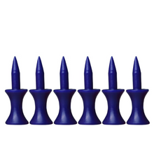 Load image into Gallery viewer, 50 Pack Colorful Plastic Golf Tees with Step Down Graduated Height Control
