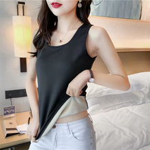 Load image into Gallery viewer, Women's Velvet Thermal Vest Sleeveless Top

