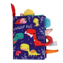 Load image into Gallery viewer, Soft Baby Cloth Book with Animal Tails and Sound Paper for Early Learning and Play
