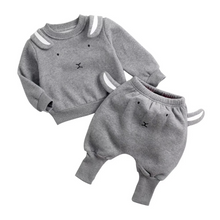 Load image into Gallery viewer, Cozy Winter Baby Outfit Set Cotton Long Sleeve Top and Pants
