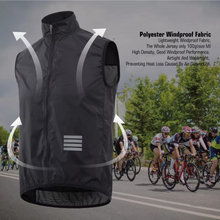 Load image into Gallery viewer, Lightweight Cycling Vest for Men Windproof Sleeveless Outdoor Sports Gilet
