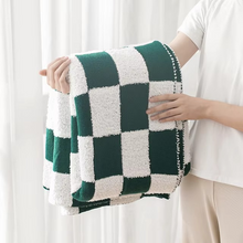 Load image into Gallery viewer, Nordic Soft Checkerboard Woven Blanket
