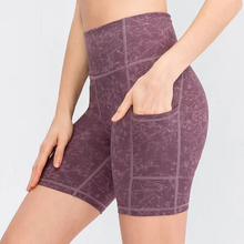 Load image into Gallery viewer, Women's High Waist Yoga Shorts with Pocket
