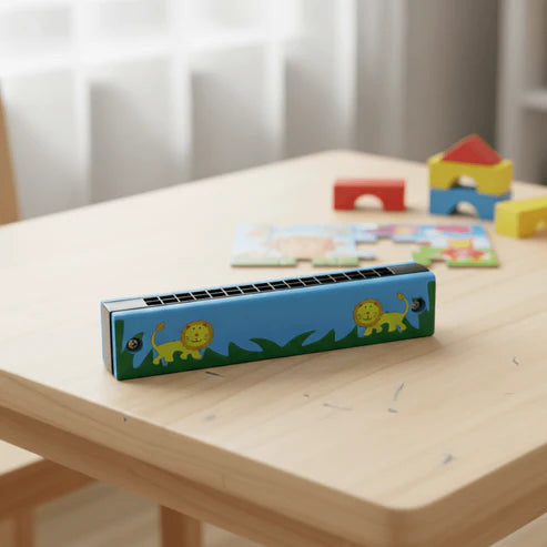 Child-Friendly Wooden Harmonica for Early Musical Discovery – Zoolase