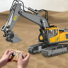 Load image into Gallery viewer, Remote Controlled Bulldozer and Excavator Set for Kids, Robust Construction Vehicles
